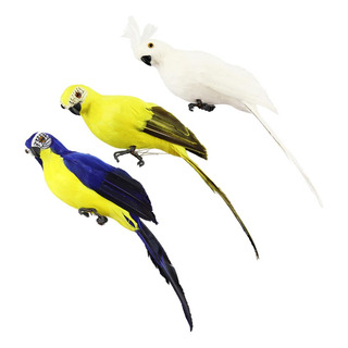 Figuras De Loros Artificiales De 3 Piezas Para La Figuras De Loros Artificiales De 3 Piezas Para La
