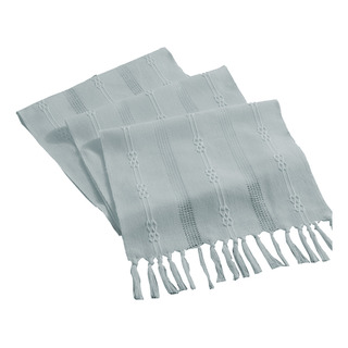 Corredor De Mesa Boho De Linho E Macramê Com Borlas Corredor De Mesa Boho De Linho E Macramê Com Borlas
