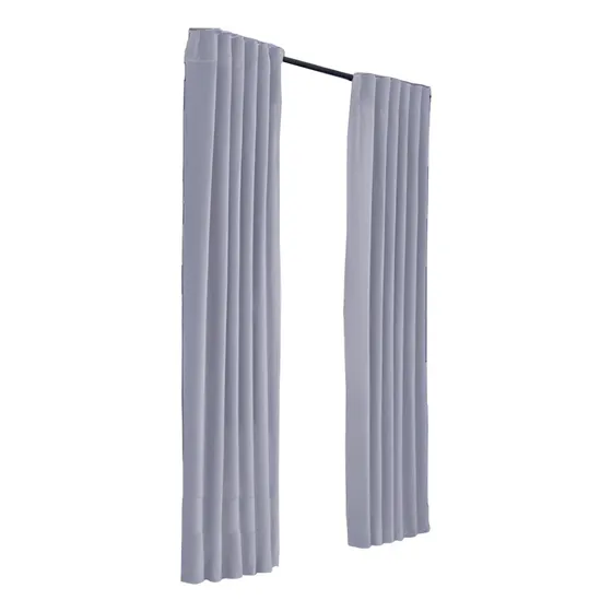 Jgo De Cortinas Blackout Textil Presillas Oculta 230cm Largo