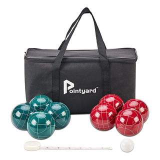 Juego De Bochas Pointyard, Con 8 Bolas De Resina 90mm Juego De Bochas Pointyard, Con 8 Bolas De Resina 90mm