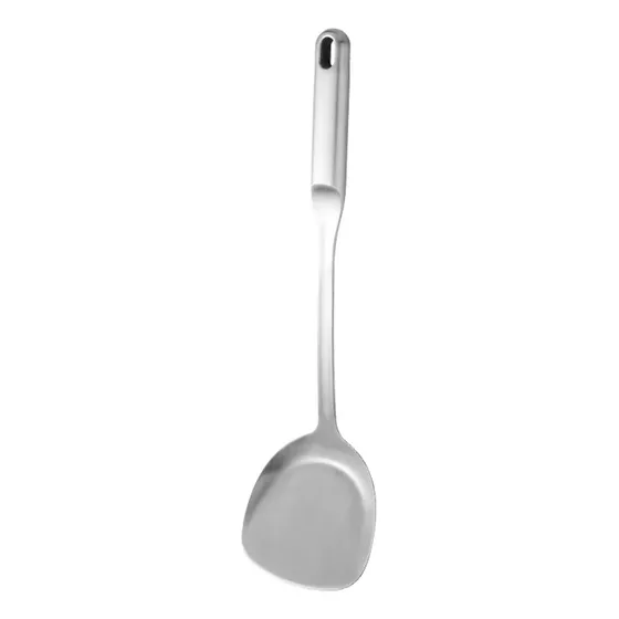 Cuchara Espatula Metal Mango Largo Para Wok Herramienta 316