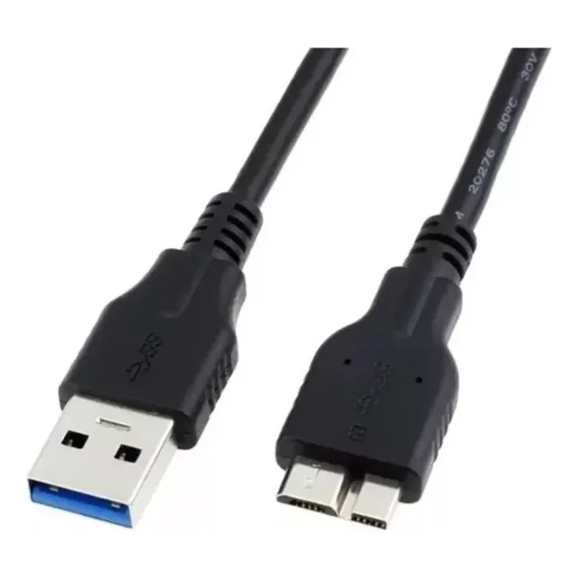 Cable Usb 3.0 A Micro B Disco Duro Externo Reforzado 