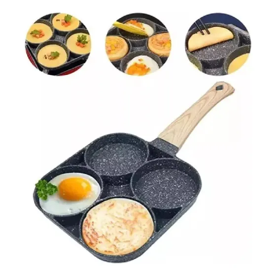 Sarten Antiadherente 4 Puestos Sarten Multifucional Huevos