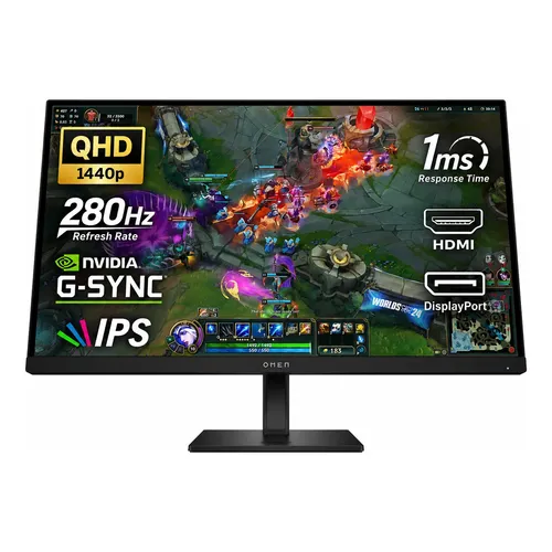 Monitor Para Juegos Hp Omen 27q Qhd 165 Hz, Pantalla Qhd X % Negro