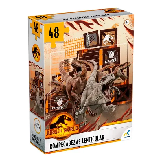 Jurassic World Rompecabezas Lenticular