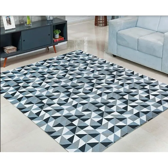 Tapete Grande 4 X 2 Mt Em Tecido Jacquard Com Antiderrapante
