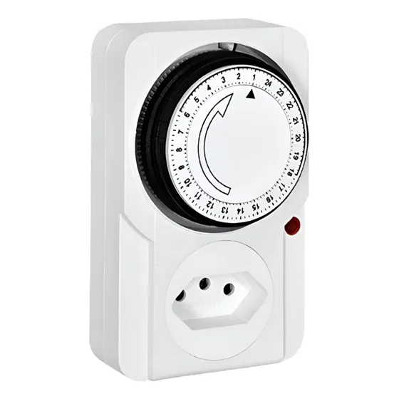 Timer Temporizador Analógico Mecânico Tomada Bivolt 110/220v