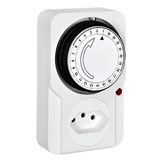 Timer Temporizador Analógico Mecânico Tomada Bivolt 110/220v Timer Temporizador Analógico Mecânico Tomada Bivolt 110/220v