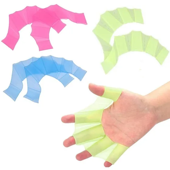 Aletas Mano Paleta Silicona Engranaje Natación Entrenamiento