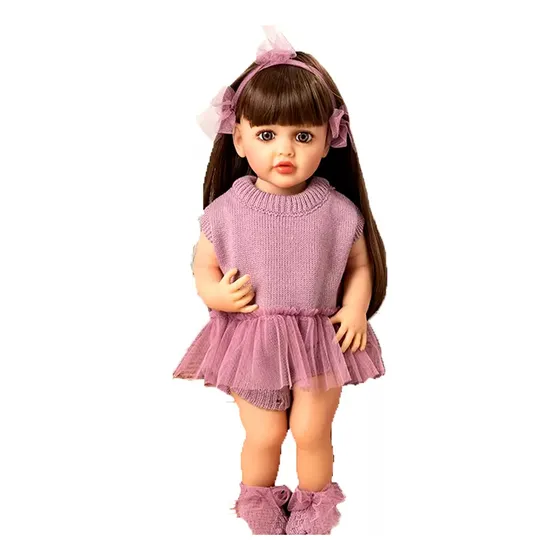 Reborn Muñeca Bebe Real Realista Con Ropa  Accesorios 55 Cm 