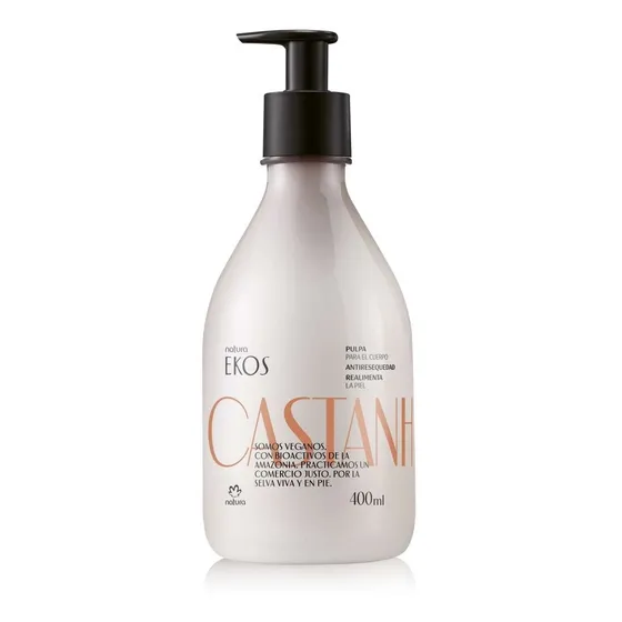 Crema Pulpa Hidratante Corporal Ekos Castaña 400 Ml Natura