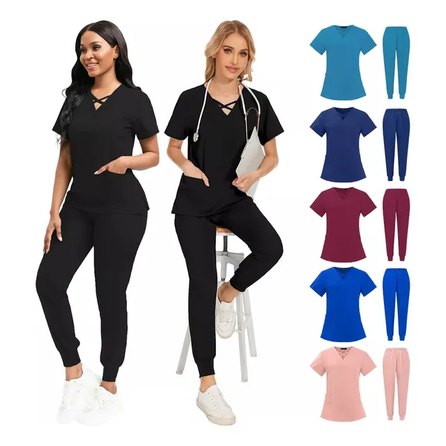 Pijama Quirúrgica Mujer Jogger Anti Fluidos Scrub Fc