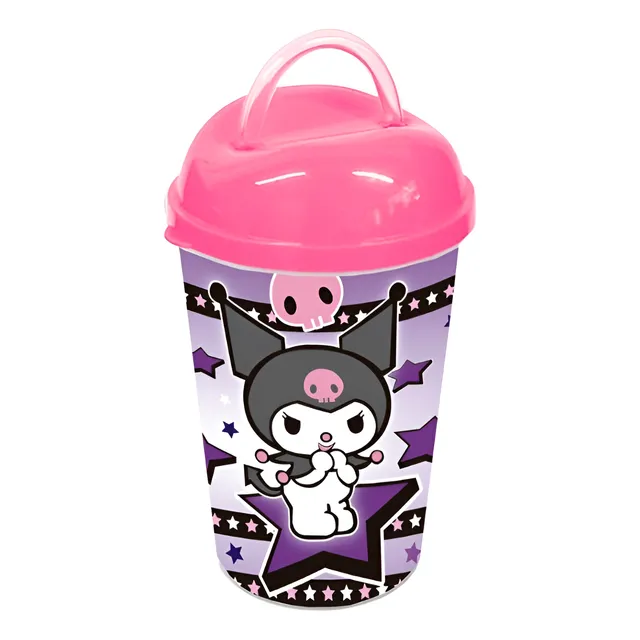 Vaso Pitillo Temático Kuromi Para Cumpleaños