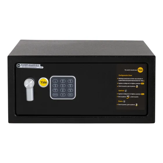 Caja De Seguridad Yale Laptop 24 Lts. Color Negro
