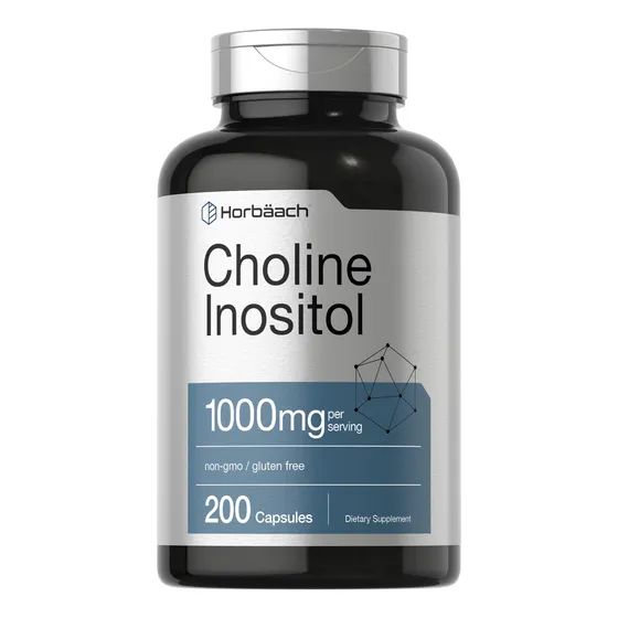 Suplemento Horbaach Choline Inositol 1000 Mg 200 Cápsulas