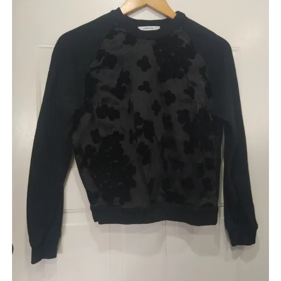 Sweater Carven Negro, Talla S De Dama, Usado