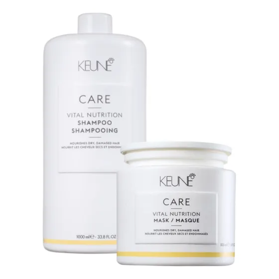 Kit Keune Care Vital Nutrition Shampoo 1000ml E Máscara 500g
