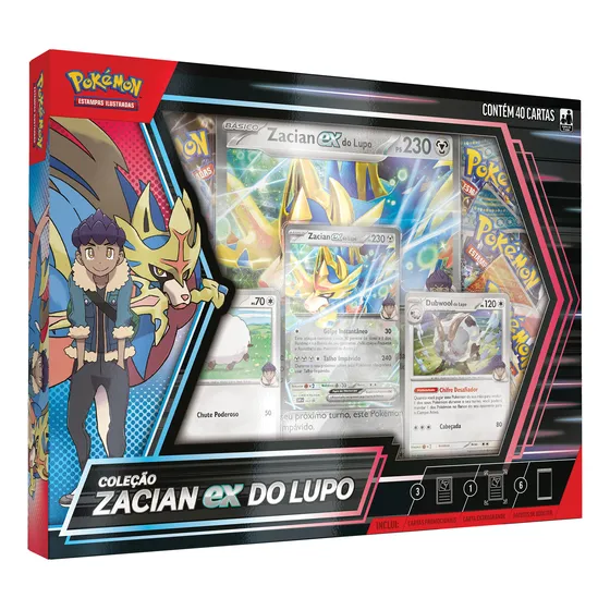 Box Coleção Zacian Ex Do Lupo - Copag