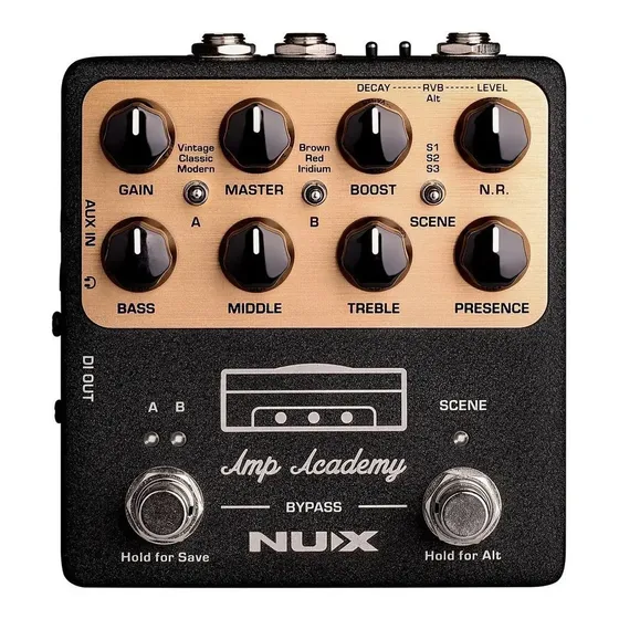 Pedal simulador amplificador NUX Verdugo Amp Academy NGS-6 digital 6 efectos | Cuotas sin interés