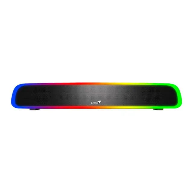 Parlante Genius Sound Bar200bt Rgb Bluetooth 5.1 Usb Negro