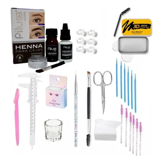 Kit Pigmento De Cejas Semipermanentes Visagismo Maquillaje