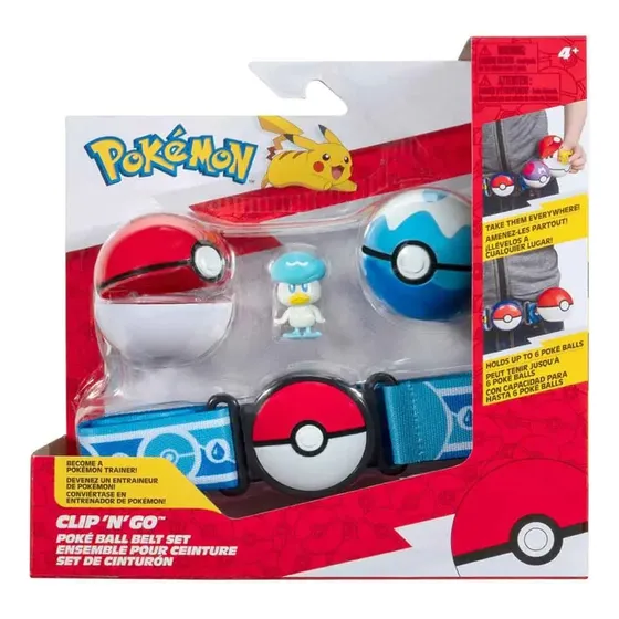 Pokemon Clip N Go Set De Cinturon Quaxly Jazwares