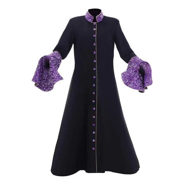 Coucou Edad Mujeres Clérigo Cassock Trumpt Manga Medieval Sa