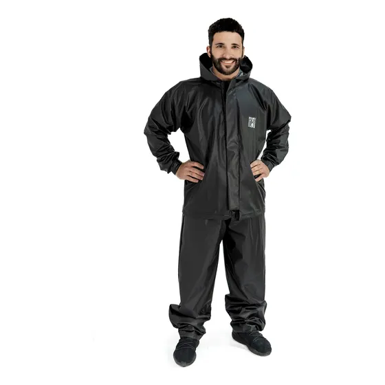 Conjunto De Lluvia Moto Pvc Pantaneiro 2301 Capucha