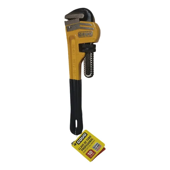 Llave De Tubo 10 Pulgadas Mango De Goma Covo