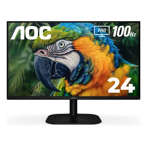 Monitor Aoc 24b2h2 De 24 Pulgadas Fhd, Diseño Sin Marco, 100