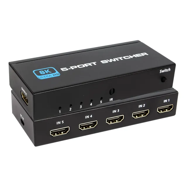 Conmutador Hdmi Switch 5 En 1 Salida Hdmi 2.0 Switcher Split