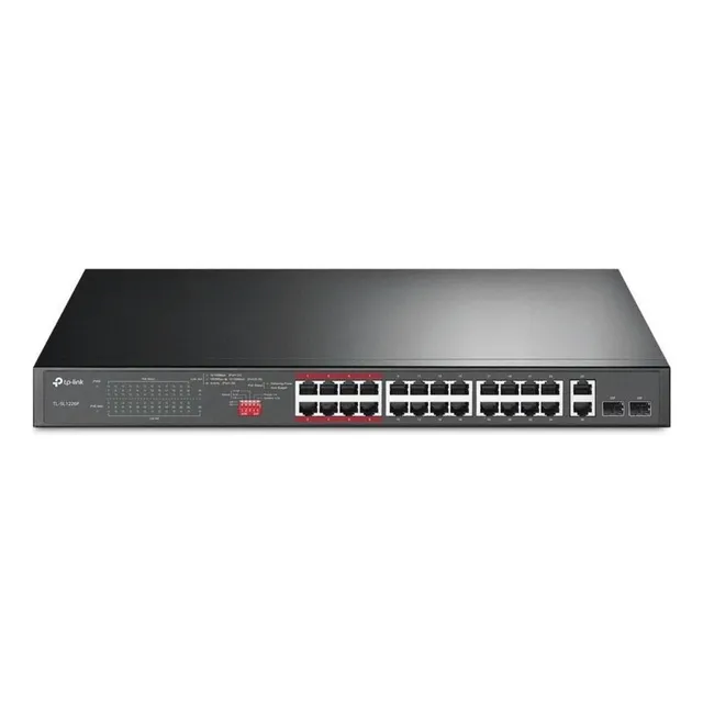 Conmutador de escritorio TL-SL1226p de 24 puertos Fast + de 2 Gigabits