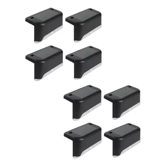 .. Pack De 8 Luces Solares For Escaleras, Escalones Y Bolas