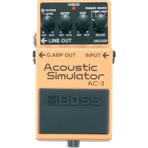 Boss Ac-3 Pedal Simulador Acústico, 4 Modos De Simulación
