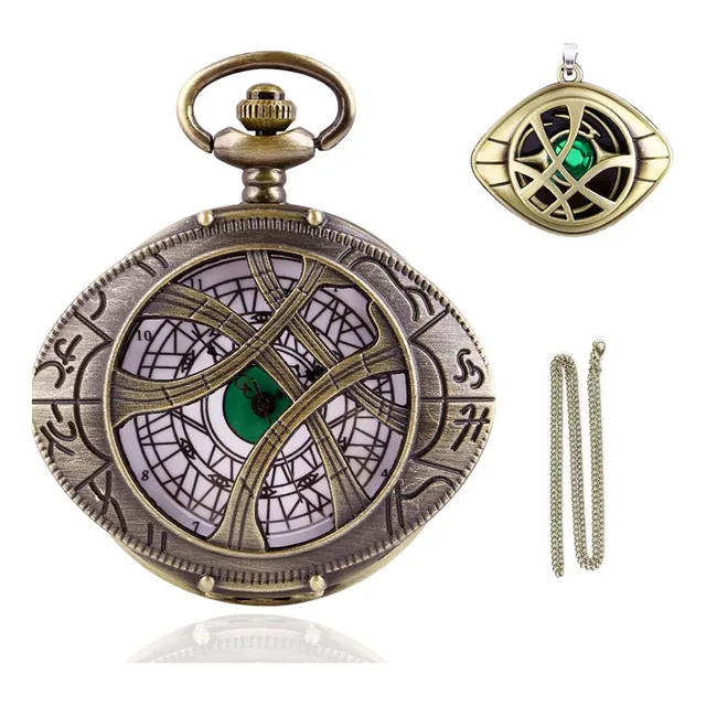 Set De Collar Y Reloj De Bolsillo De Cuarzo Vintage, Bolsill