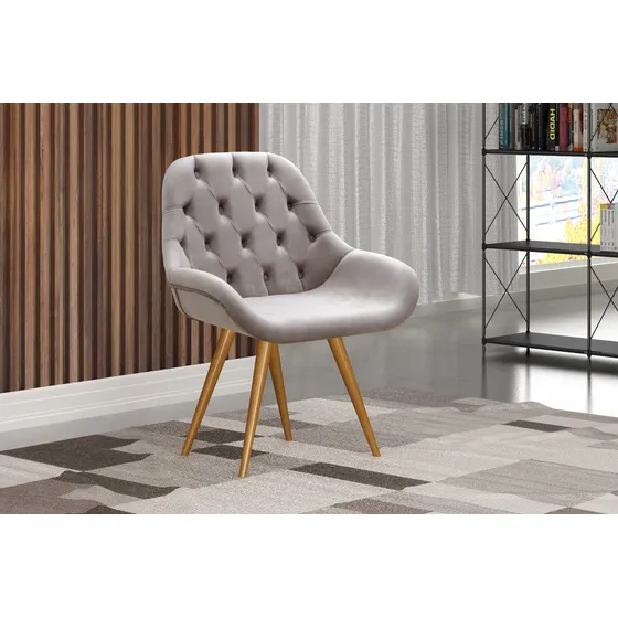 Poltrona Decorativa Lua Botonê Sala De Tv Espera Atendimento