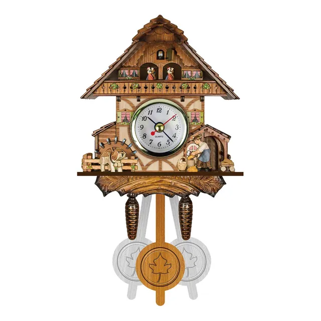 Boddenly Reloj Campanilla Cuco Pared Retro Madera Vida Para