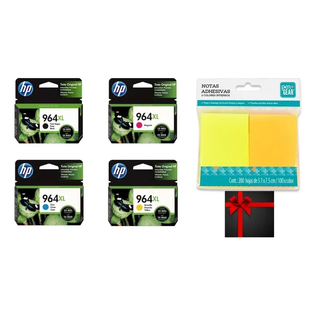 Kit 4 Cartuchos Originales Hp 964xl Bk C Y M Pro 9010 9020