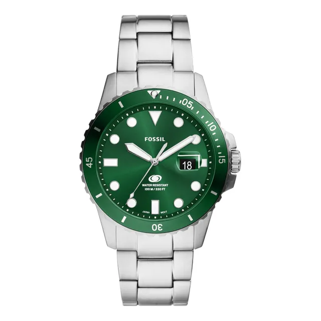 Fossil Hombres Azul Cuarzo Acero Inoxidable Reloj De P692y
