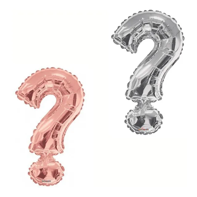 Globos Metalizados Numero 41cm Letras Signo ¿? Interrogacion