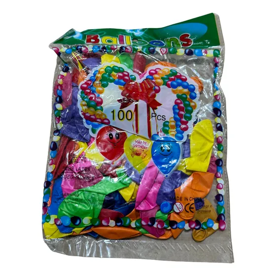 500 Globos #9 Colores Surtidos Latex Fiesta Boda