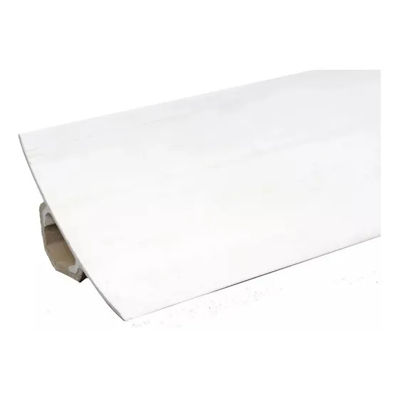 Zócalo Pvc 4 Mt Tira Sanitario Anti Humedad Pack 70mm Blanco
