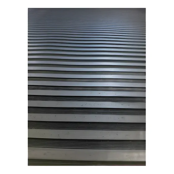 Caminero Alfombra Goma Piso Rayado Alto Tránsito Ancho 1.4m
