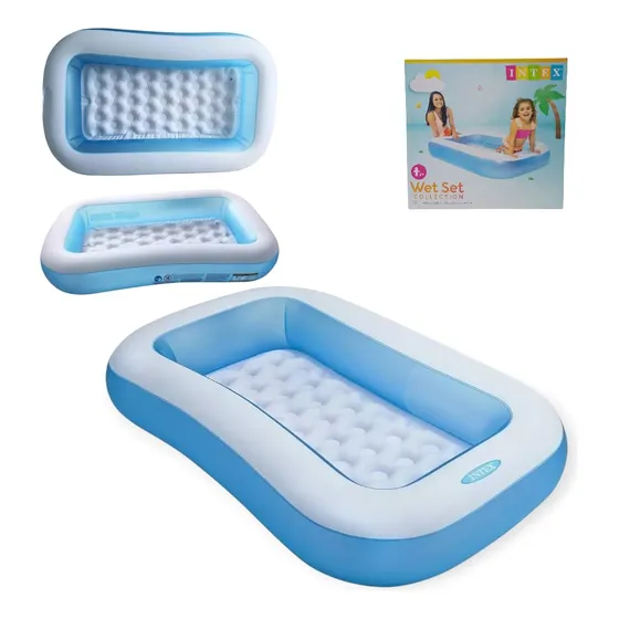 Piscina Inflable Rectangular Intex Agua O Pelotas