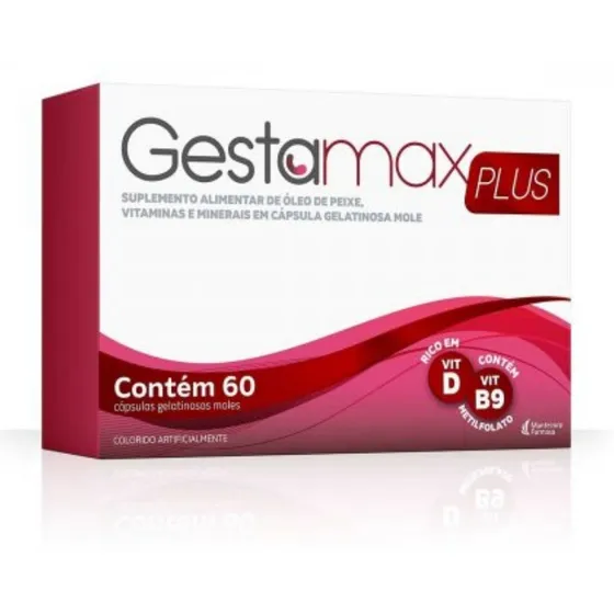 Gestamax Plus Suplemento Alimentar C/ 60 Cápsulas Mantecorp