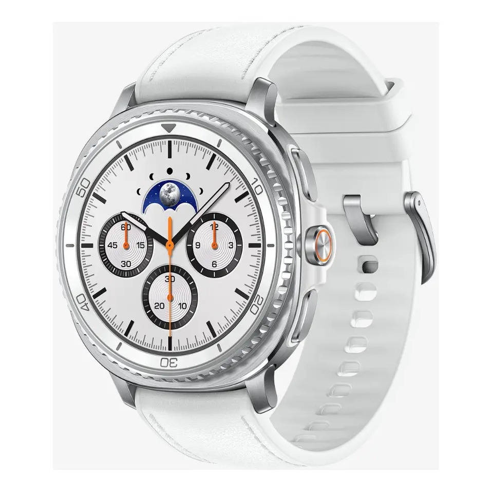 Samsung Galaxy Watch8 Classic Smartwatch 46mm LTE, Galaxy AI, Tela em Cristal de Safira Branco