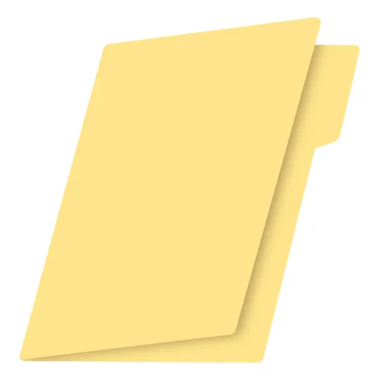Folder Fortec Fcm-03 Tamaño Carta Color Amarillo 100 Piezas