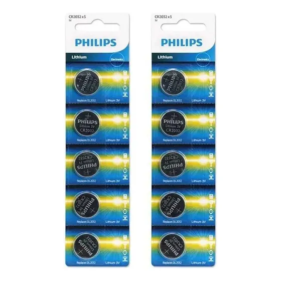 Ct Bateria Cr2032 3v Philips C/5pcs