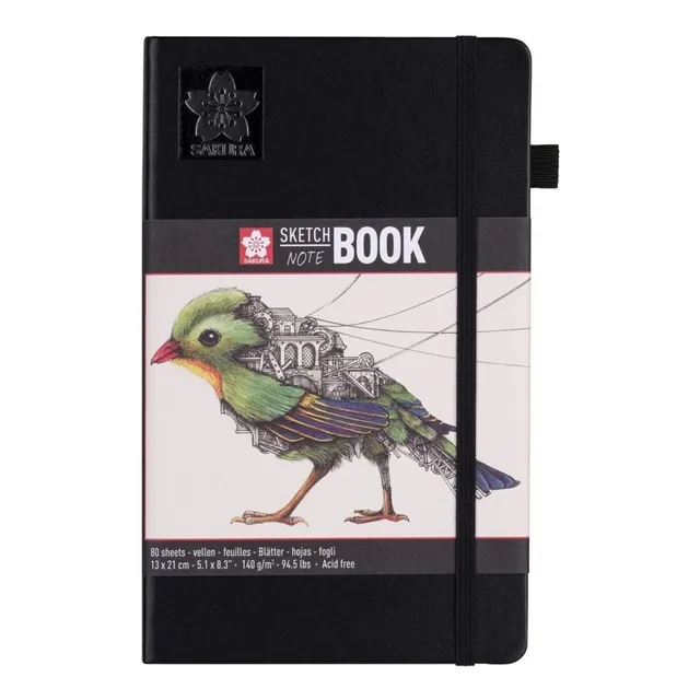 Cuaderno Sakura Sketchbook Hojas Blanco Crema 80 hojas lisas 1 materias unidad x 1 21cm x 13cm sketchbook note