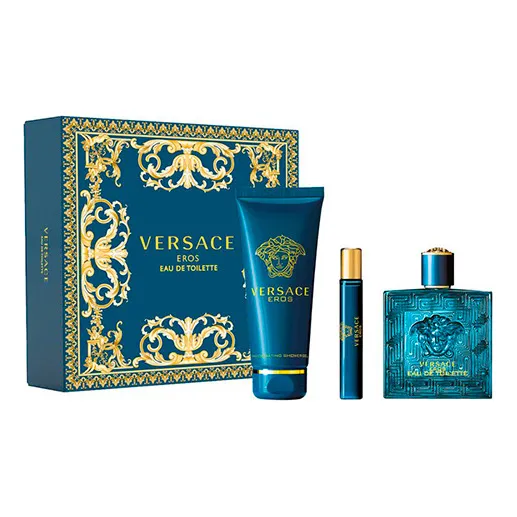 Versace Eros Men Edt 100ml + 10ml + Sg 150ml